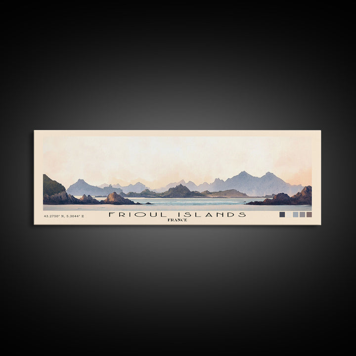 Frioul Islands, France Watercolor Print, Vacation Gift, France Wall Art, Vacation Wall Art, Vacatation Memories, Beach Decor, Beach Or Lakehouse Art