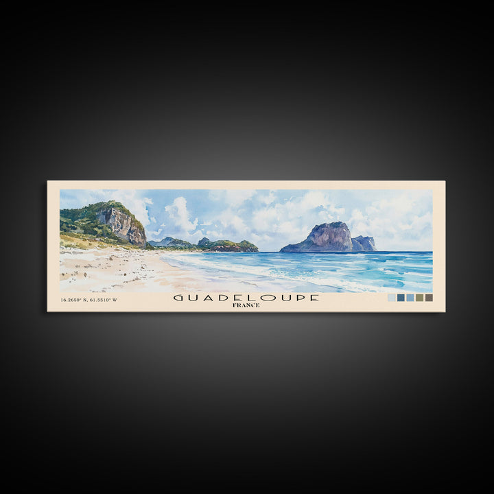 Guadeloupe, France Watercolor Print, Vacation Gift, France Wall Art, Vacation Wall Art, Vacatation Memories, Beach Decor, Beach Or Lakehouse Art