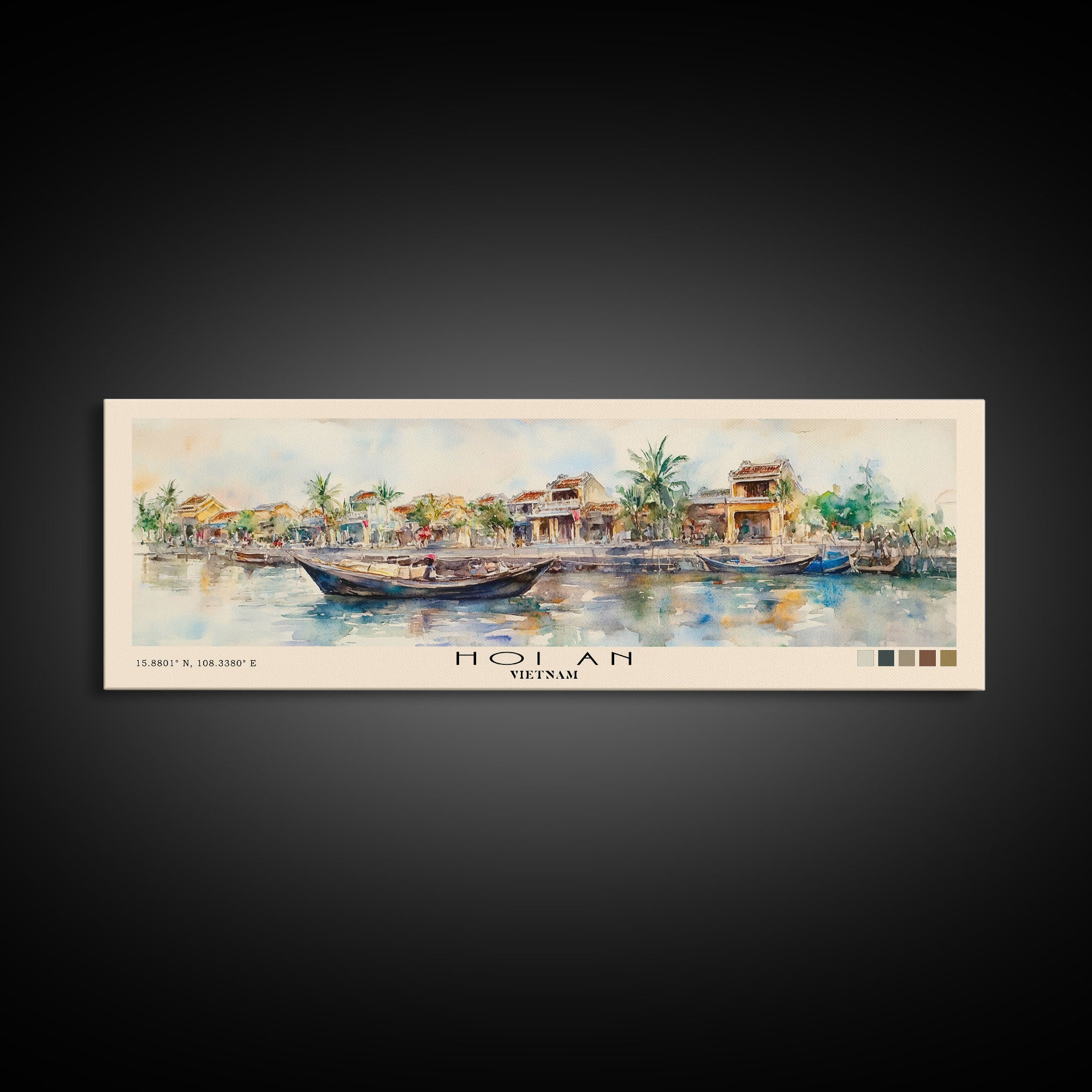 Hoi An, Vietnam Watercolor Print, Vacation Gift, Vietnam Wall Art, Vacation Wall Art, Vacatation Memories, Beach Decor, Beach Or Lakehouse Art