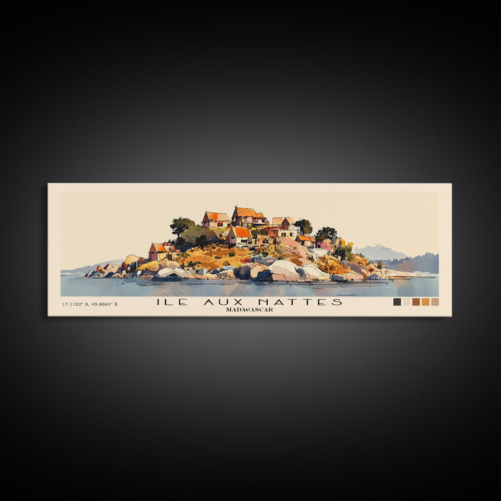 Ile Aux Nattes, Madagascar Watercolor Print, Vacation Gift, Madagascar Wall Art, Beach Painting, Beach Decor, Beach Or Lakehouse Art