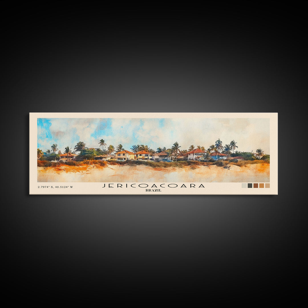 Jericoacoara, Brazil Watercolor Print, Vacation Gift, Brazil Wall Art, Vacation Wall Art, Vacatation Memories, Beach Decor, Beach Or Lakehouse Art