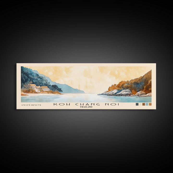 Koh Chang Noi, Thailand Watercolor Print, Vacation Gift, Thailand Wall Art, Beach Painting, Beach Decor, Beach Or Lakehouse Art