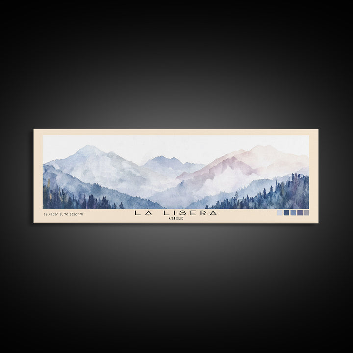 La Lisera, Chile Watercolor Print, Vacation Gift, Chile Wall Art, Beach Painting, Beach Decor, Beach Or Lakehouse Art