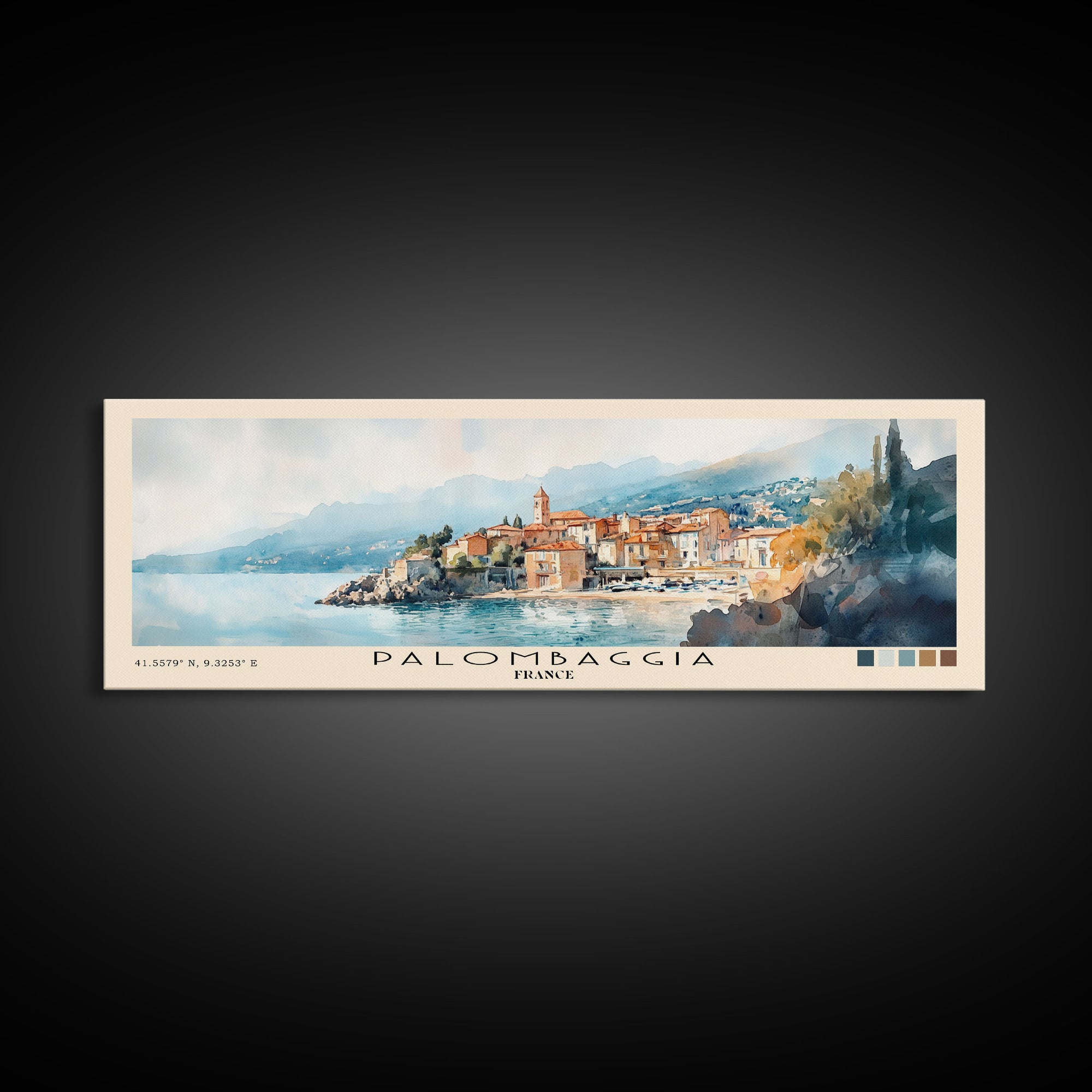 Palombaggia, France Watercolor Print, Vacation Gift, France Wall Art, Beach Painting, Beach Decor, Beach Or Lakehouse Art