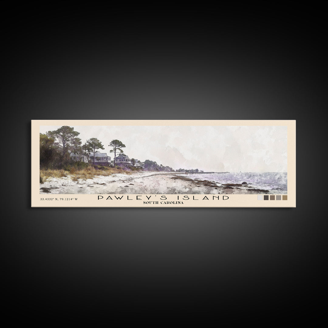 Pawley's Island, South Carolina Watercolor Print, Vacation Gift, South Carolina Wall Art, Beach Painting, Beach Decor, Beach Or Lakehouse Art