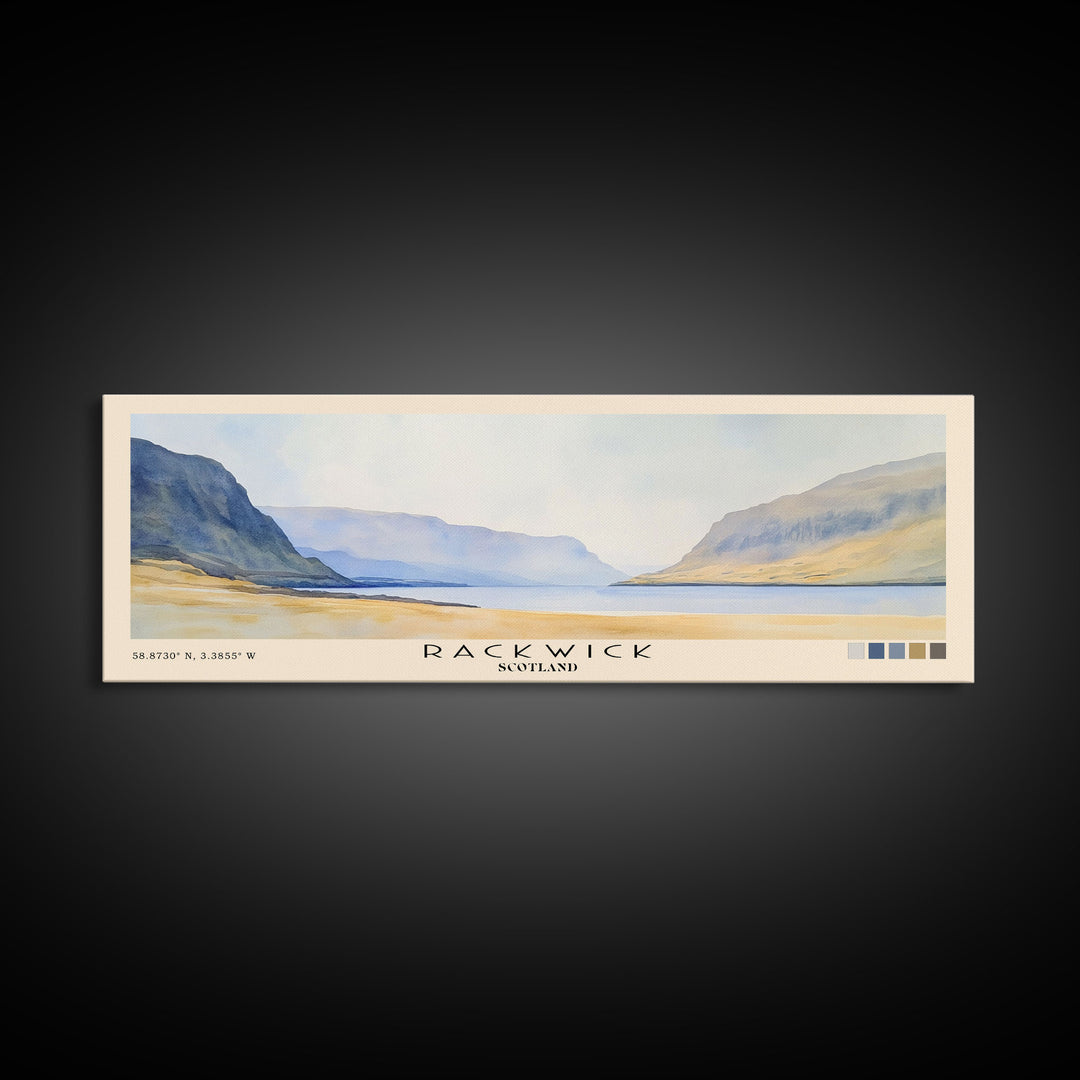 Rackwick, Scotland Watercolor Print, Vacation Gift, Scotland Wall Art, Vacation Wall Art, Vacatation Memories, Beach Decor, Beach Or Lakehouse Art