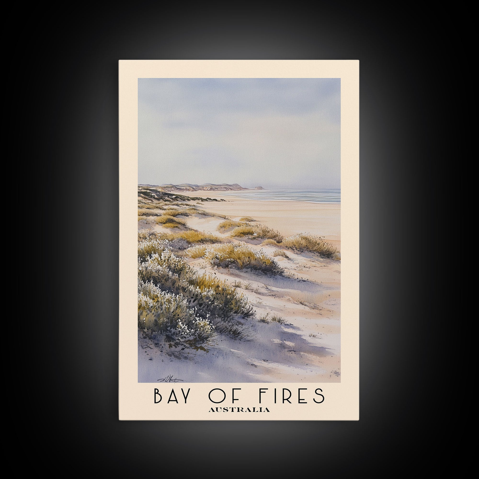 Bay of Fires, Australia Watercolor Print, Vacation Gift, Australia Wall Art, Vacation Wall Art, Vacatation Memories, Beach Decor, Beach Or Lakehouse Art