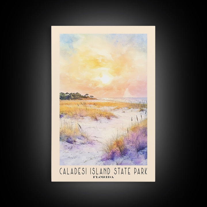 Caladesi Island State Park, Florida Watercolor Beach Print, Vacation Gift, Florida Wall Art, Beach Painting, Beach Decor, Beach Painting