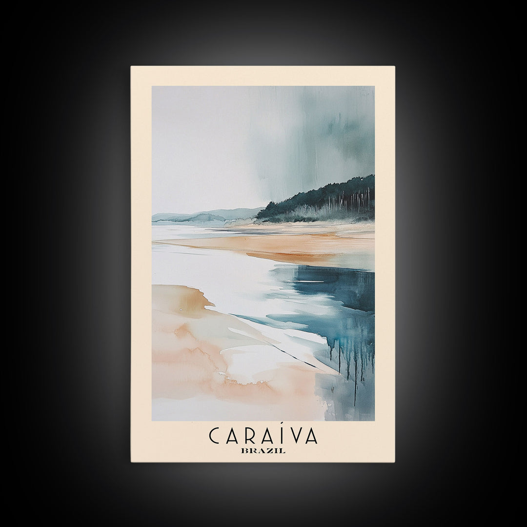 Caraíva, Brazil Watercolor Print, Vacation Gift, Brazil Wall Art, Vacation Wall Art, Vacatation Memories, Beach Decor, Beach Or Lakehouse Art