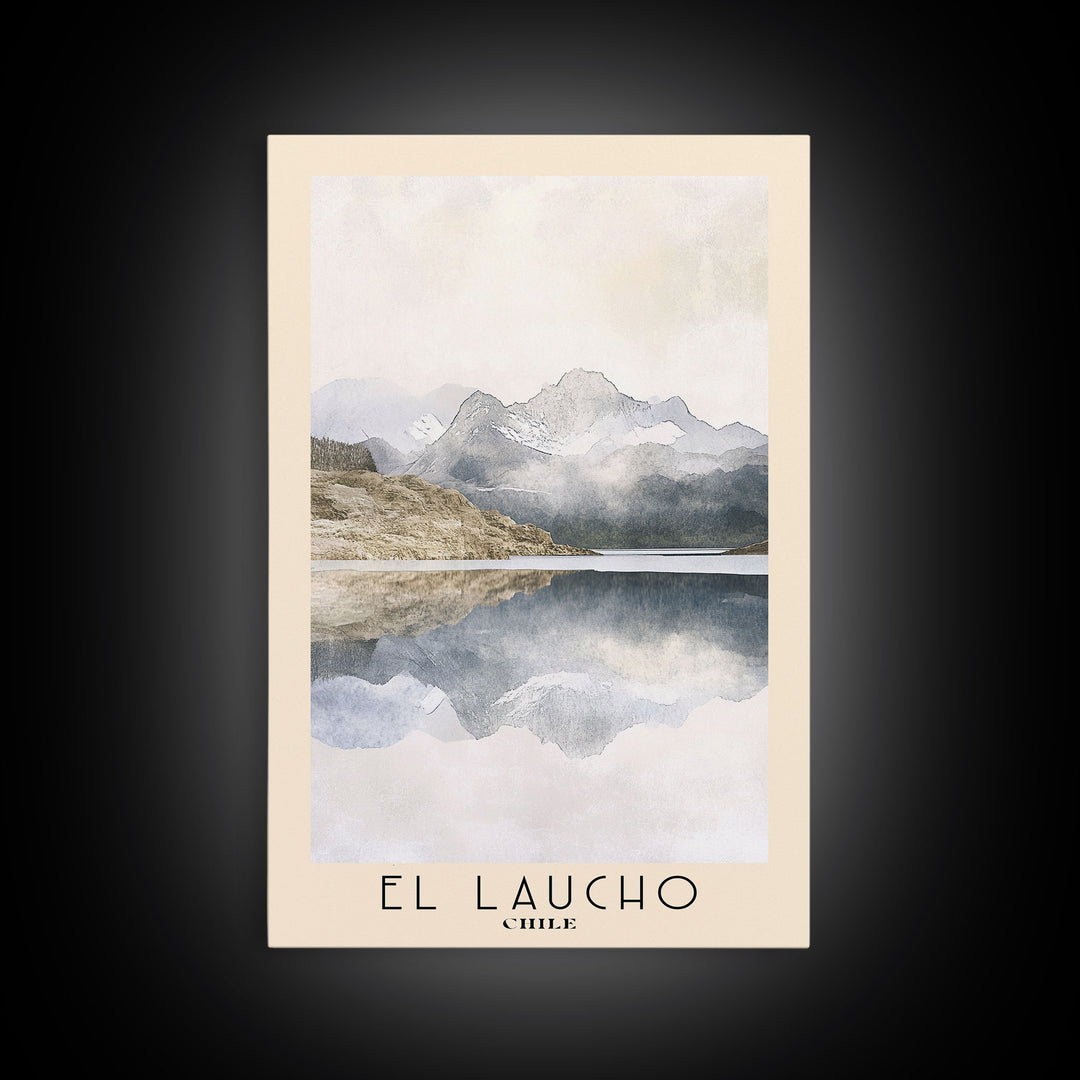 El Laucho, Chile Watercolor Print, Vacation Gift, Chile Wall Art, Beach Painting, Beach Decor, Large Wall Art, Wood Frame Art
