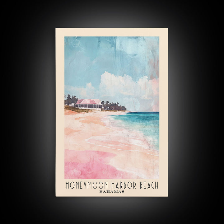 Honeymoon Harbor Beach, Bahamas Watercolor Print, Vacation Gift, Bahamas Wall Art, Vacation Wall Art, Vacatation Memories, Beach Decor, Beach Or Lakehouse Art