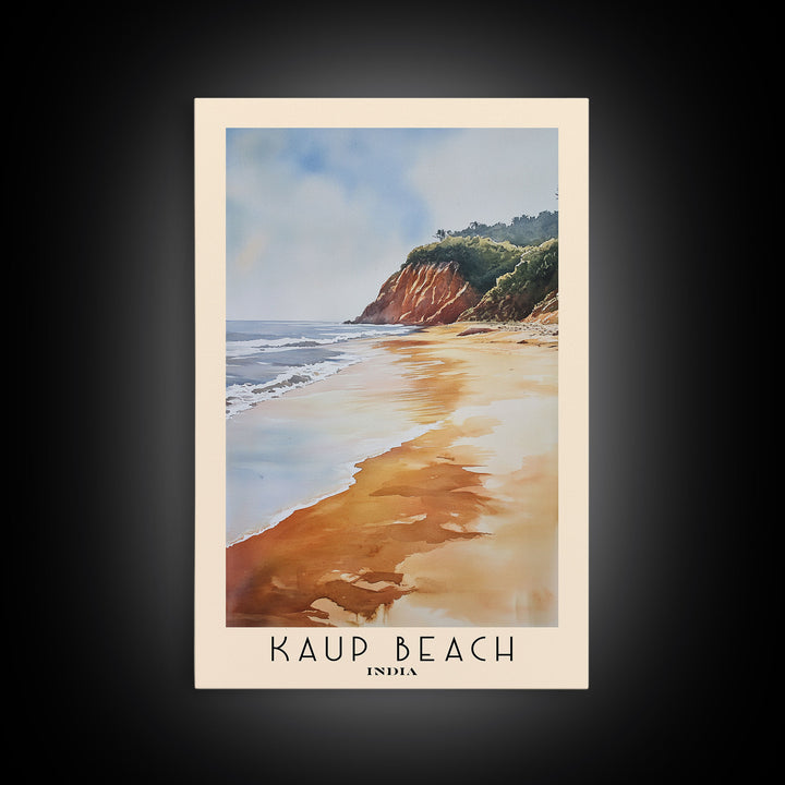 Kaup Beach, India Watercolor Print, Vacation Gift, India Wall Art, Beach Painting, Beach Decor, Beach Or Lakehouse Art