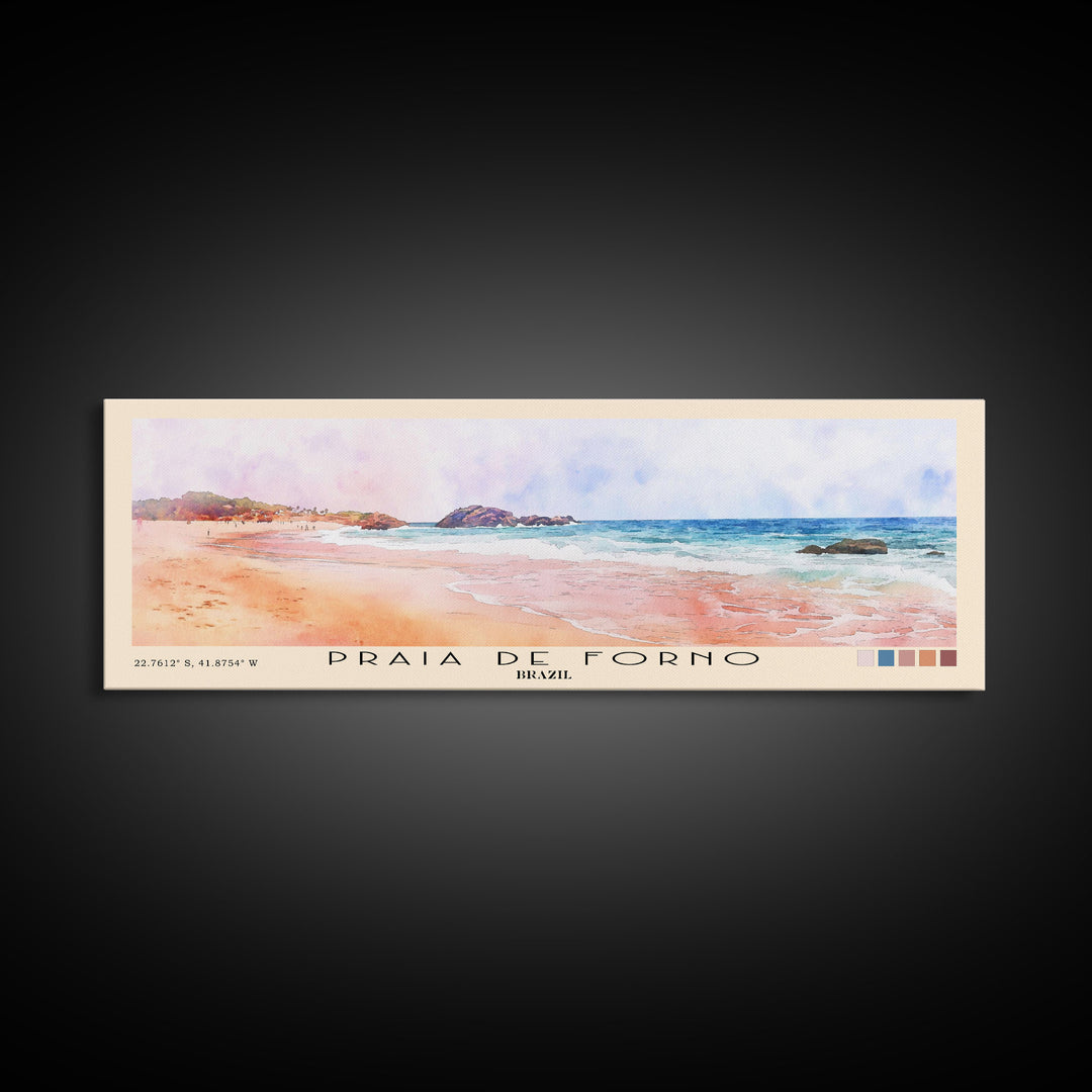Praia de Forno, Brazil Watercolor Print, Vacation Gift, Brazil Wall Art, Vacation Wall Art, Vacatation Memories, Beach Decor, Beach Or Lakehouse Art
