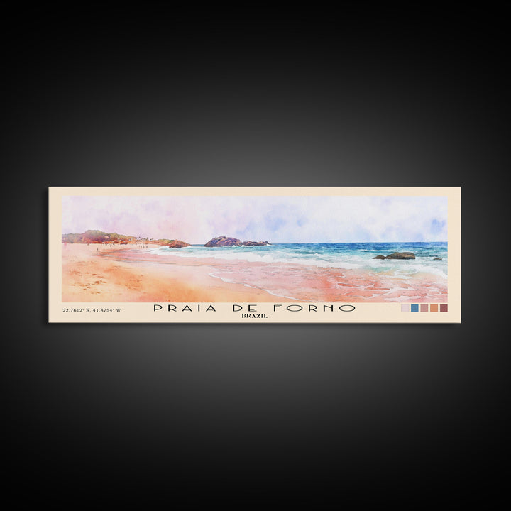 Praia de Forno, Brazil Watercolor Print, Vacation Gift, Brazil Wall Art, Vacation Wall Art, Vacatation Memories, Beach Decor, Beach Or Lakehouse Art
