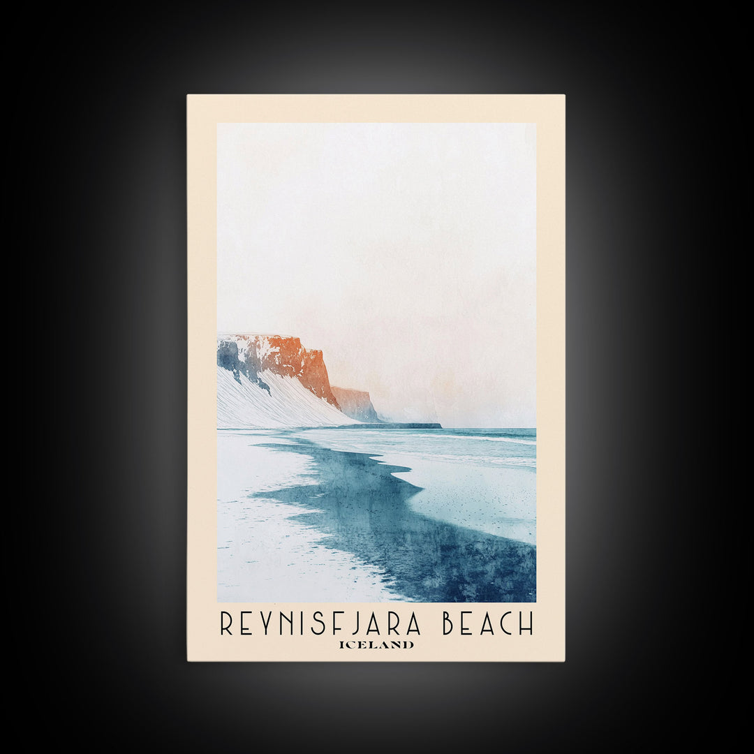 Reynisfjara Beach, Iceland Watercolor Print, Vacation Gift, Iceland Wall Art, Beach Painting, Beach Decor, Beach Or Lakehouse Art