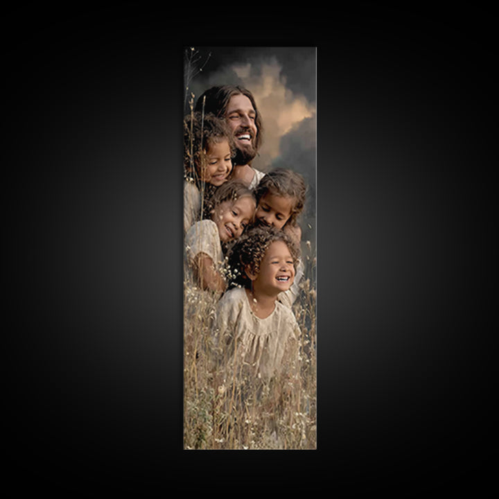 Circle Of Hope | Framed Canvas Print | Narrow Art | Christian Wall Art | Christian Art Canvas | Jesus Painting