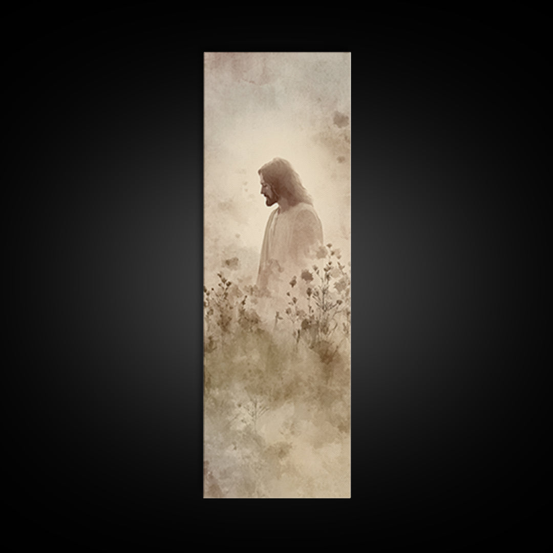 Quiet Redeemer – Framed Canvas Print – Skinny Art – Christian Art Canvas – Jesus Painting – Christian Wall Art – Christian Gift