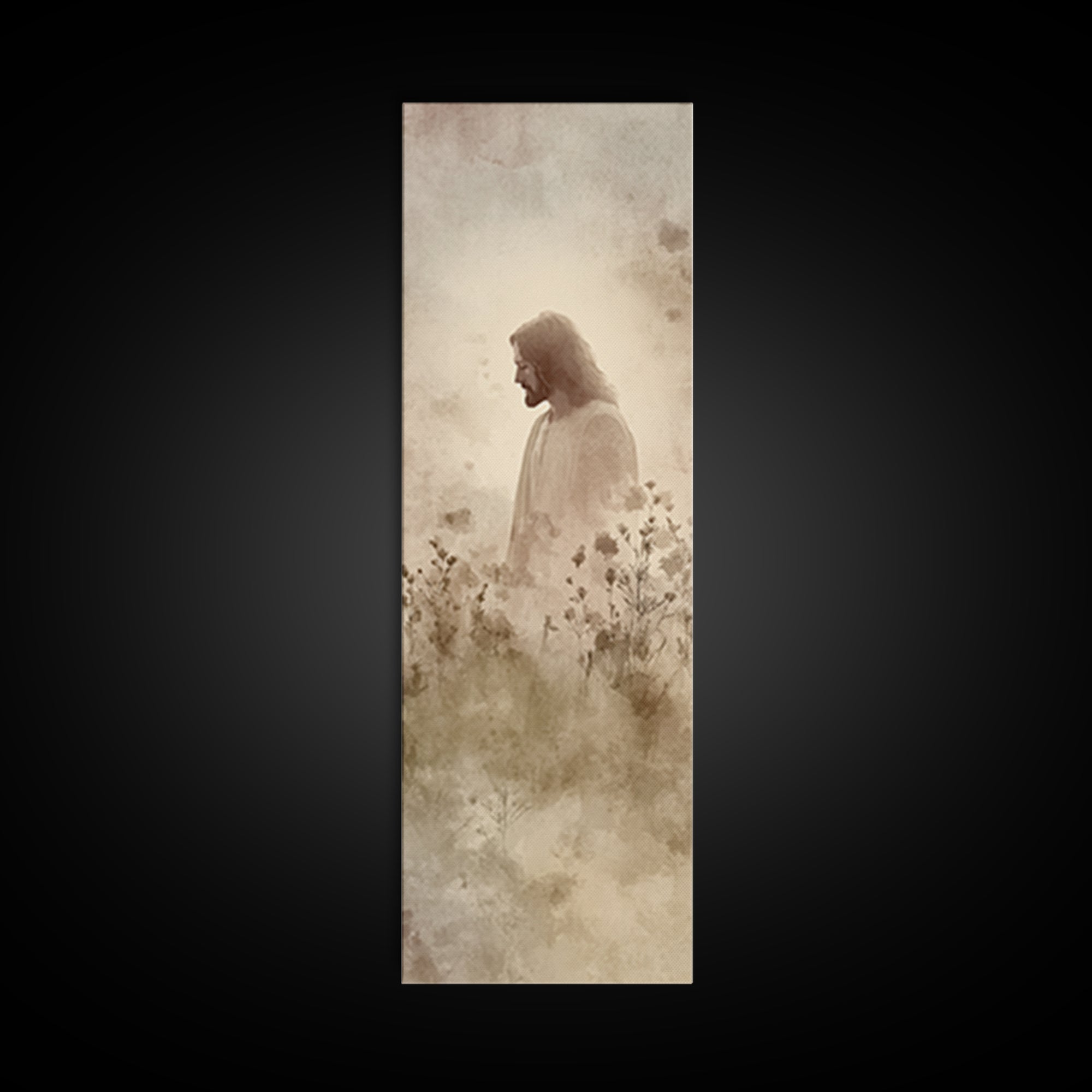 Quiet Redeemer – Framed Canvas Print – Skinny Art – Christian Art Canvas – Jesus Painting – Christian Wall Art – Christian Gift