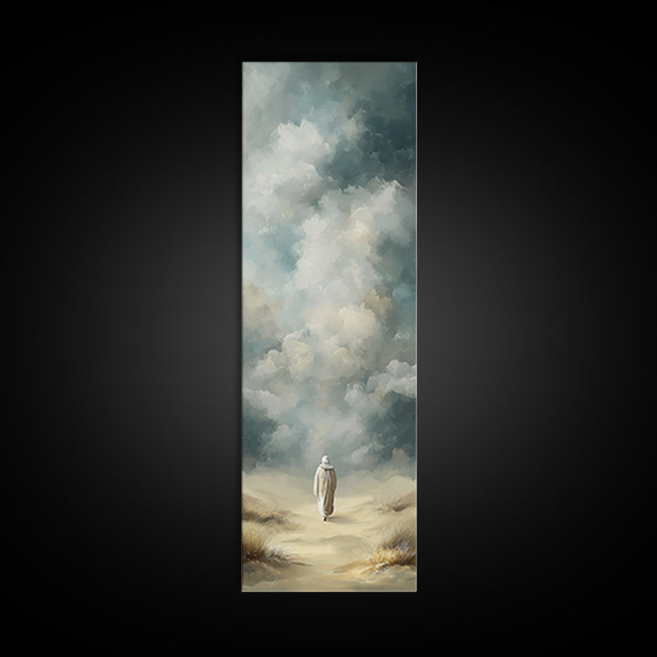 Cloudway Faith – Framed Canvas Print – Narrow Art – Christian Art Canvas – Jesus Painting – Christian Wall Art – Christian Art