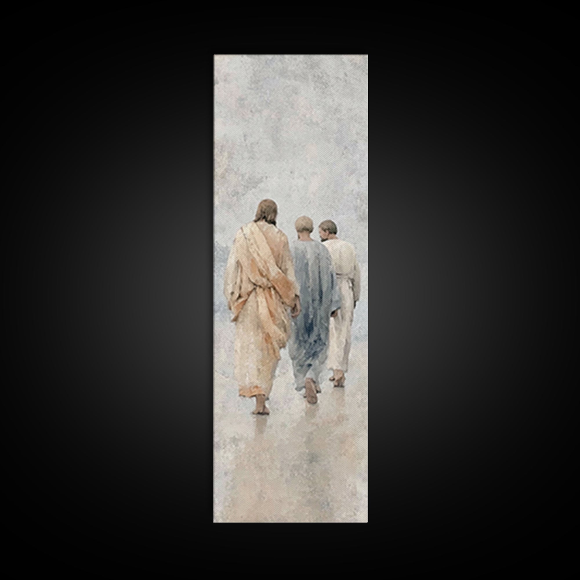 Path Of Grace – Framed Canvas Print – Christian Wall Art – Christian Art Canvas – Jesus Painting – Tall Narrow Wall Art – Christian Art