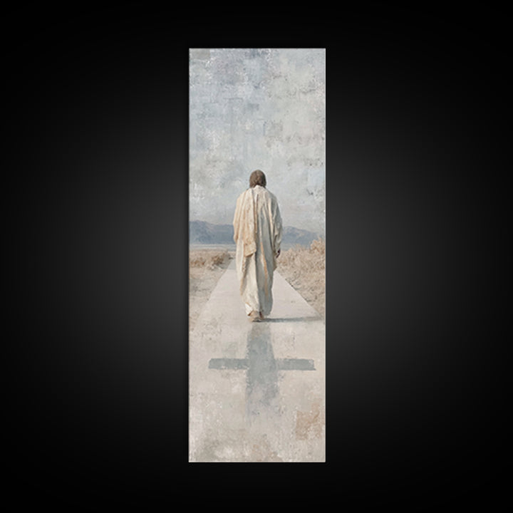 Path Of Messiah – Framed Canvas Print – Jesus Painting – Christian Wall Art – Christian Art Canvas – Skinny Art – Christian Painting