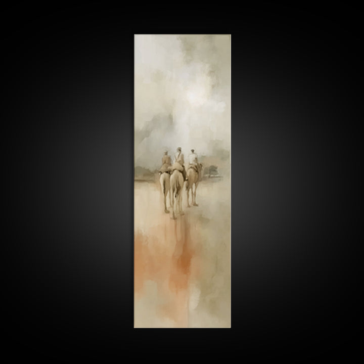 Journey Of Kings | Framed Canvas Print | Christian Art Canvas | Narrow Art | Christian Christmas Art | Vintage Christian Art | Christmas Wa