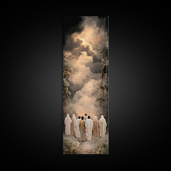 Path Of Disciples – Framed Canvas Print – Narrow Art – Christian Art Work – Christian Wall Art – Christian Gift Ideas – Christian Paintings