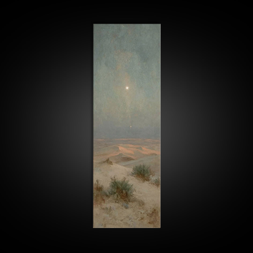 Wilderness Star Hope – Framed Canvas Print – Christian Art Canvas – Christian Wall Art – Christmas Art – Tall Narrow Wall Art – Christian C