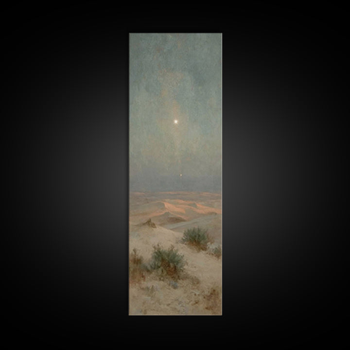 Wilderness Star Hope – Framed Canvas Print – Christian Art Canvas – Christian Wall Art – Christmas Art – Tall Narrow Wall Art – Christian C