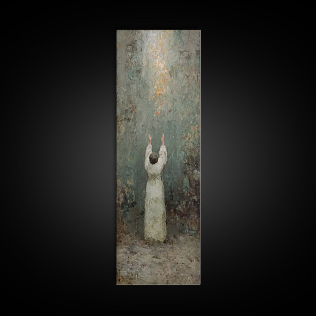 Rise To Glory – Framed Canvas Print – Narrow Art – Christian Art Canvas – Christian Wall Art – Modern Christian Art – Christian Christmas A