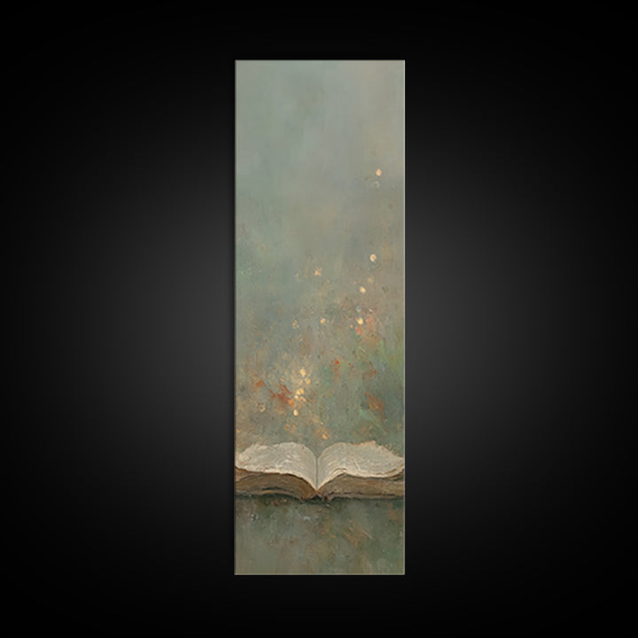 Living Word Glow – Framed Canvas Print – Skinny Art – Christian Art Canvas – Christian Wall Art – Christian Art – Christian Gift Ideas