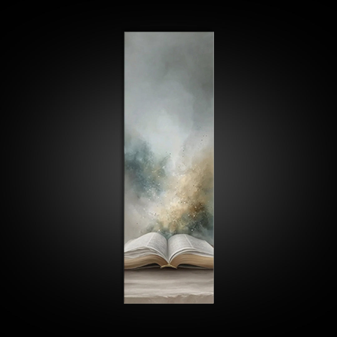 Light Of Revelation – Framed Canvas Print – Christian Wall Art – Christian Art Canvas – Narrow Art – Christian Christmas Art – Christian Gi
