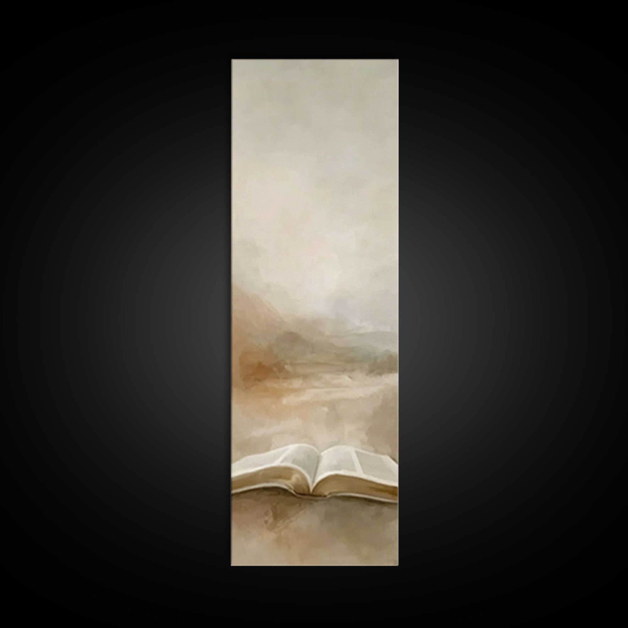 Desert Of Promise – Framed Canvas Print – Christian Art – Christian Art Canvas – Narrow Art – Christian Wall Art – Christian Gift – Christm