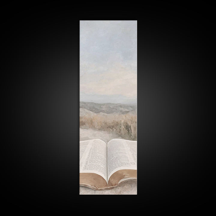 Horizon Of Faith – Framed Canvas Print – Christian Wall Art – Christian Art – Christian Art Canvas – Tall Narrow Wall Art – Christian Decor