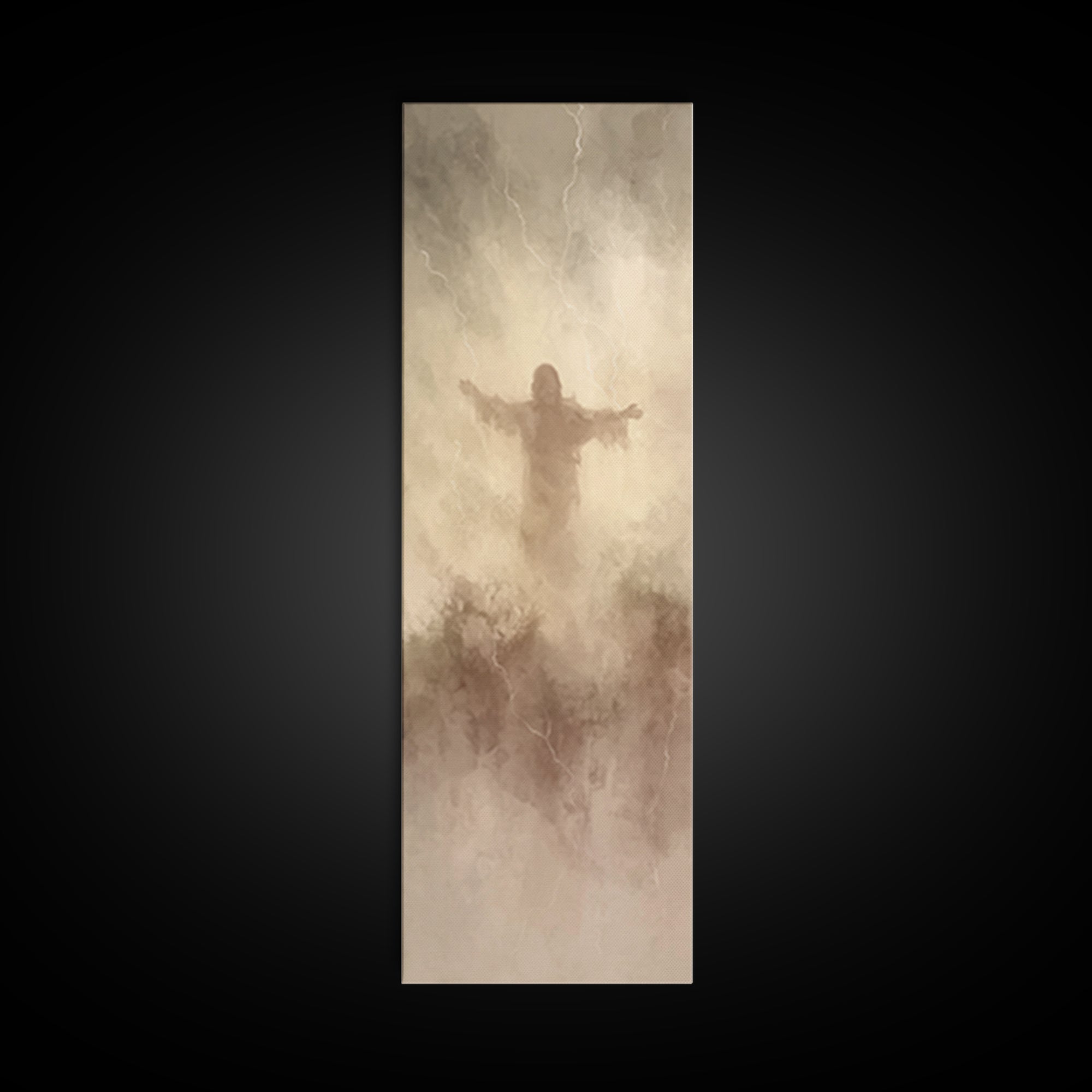 Desert Calm – Framed Canvas Print – Narrow Art – Christian Painting – Jesus Painting – Christian Canvas – Christmas Art