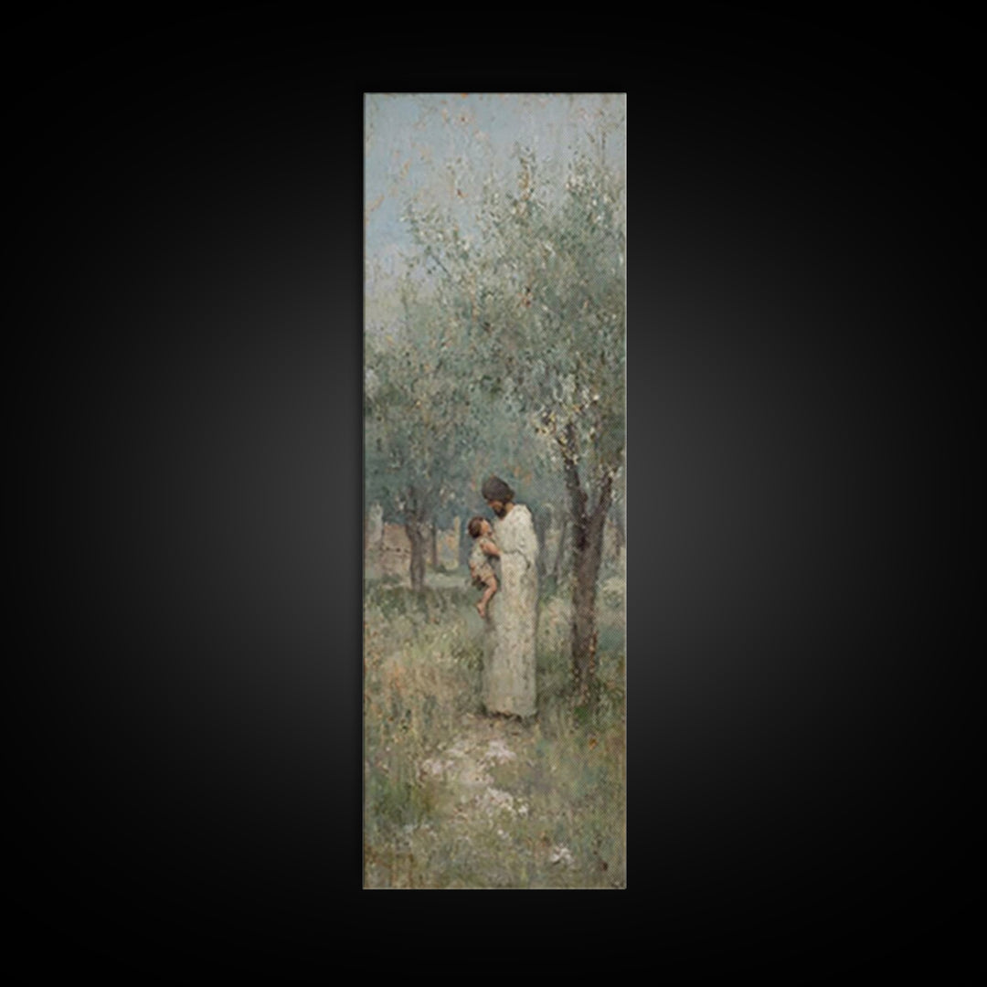 Pathway Of Peace | Framed Canvas Print | Christian Art Canvas | Christian Wall Art | Jesus Painting | Narrow Art | Christian Gift Ideas | C