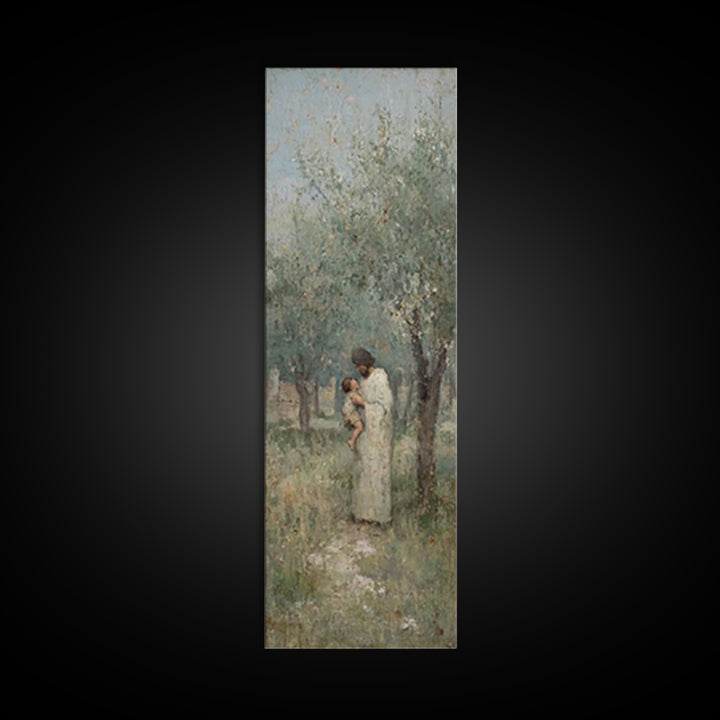 Pathway Of Peace | Framed Canvas Print | Christian Art Canvas | Christian Wall Art | Jesus Painting | Narrow Art | Christian Gift Ideas | C