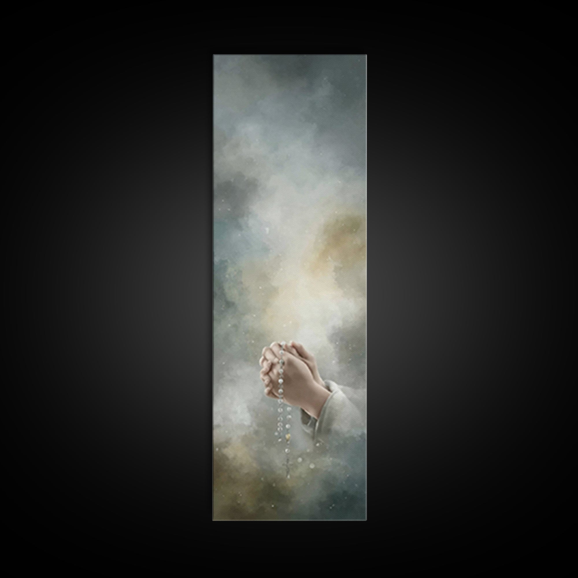 Faithful Reverence – Framed Canvas Print – Christian Wall Art – Christian Art Canvas – Narrow Art – Christian Art – Christian Gift – Christ