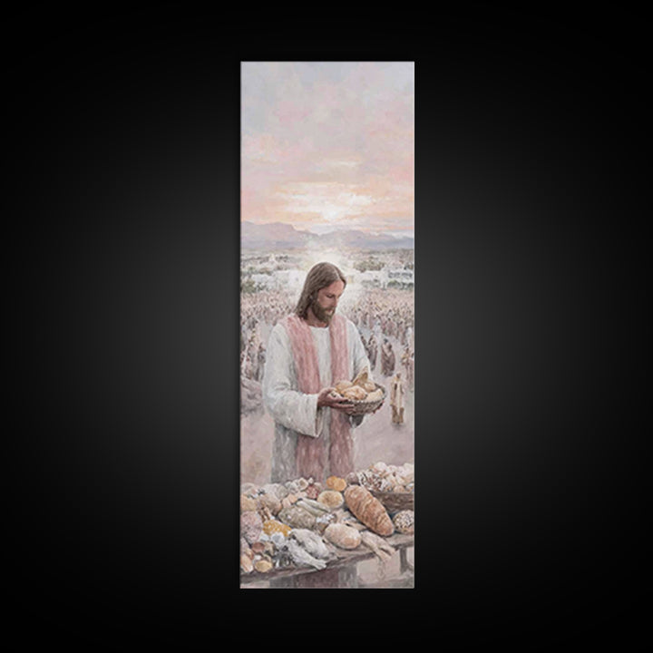 Bread Of Mercy – Framed Canvas Print – Christian Wall Art – Jesus Painting – Christian Art Canvas – Large Christian Painting – Christian De