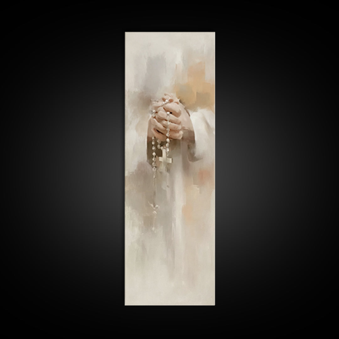 Grace In Stillness – Framed Canvas Print – Christian Art – Christian Wall Art – Christian Art Canvas – Skinny Art – Christian Gift – Christ