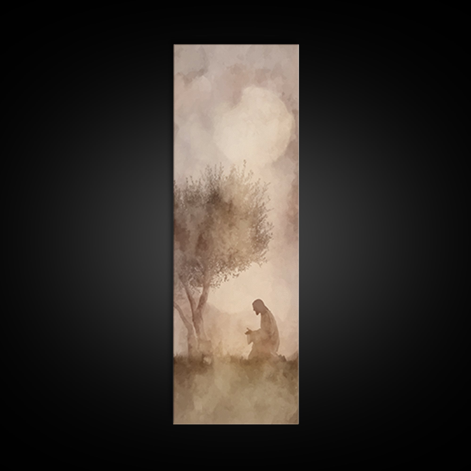 Gentle Dawn Mercy – Framed Canvas Print – Christian Art Canvas – Skinny Art – Christian Wall Art – Jesus Painting