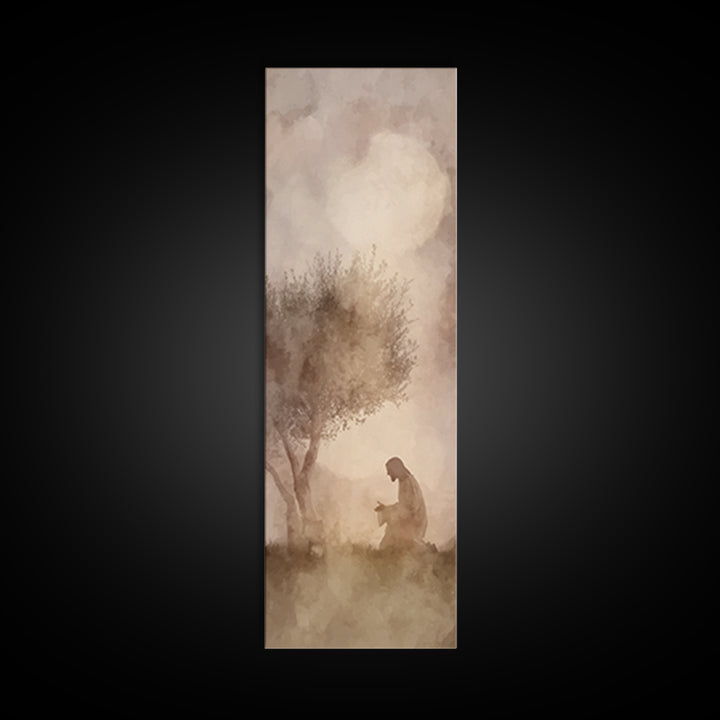 Gentle Dawn Mercy – Framed Canvas Print – Christian Art Canvas – Skinny Art – Christian Wall Art – Jesus Painting