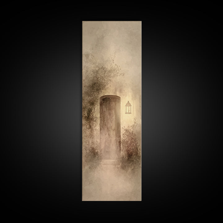 Sacred Doorway Light – Framed Canvas Print – Christian Wall Art – Narrow Art – Christian Art Canvas – Jesus Painting