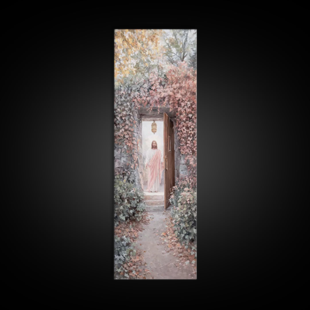 Lantern Of Hope – Framed Canvas Print – Christian Art Print – Christian Wall Art – Skinny Art – Jesus Painting