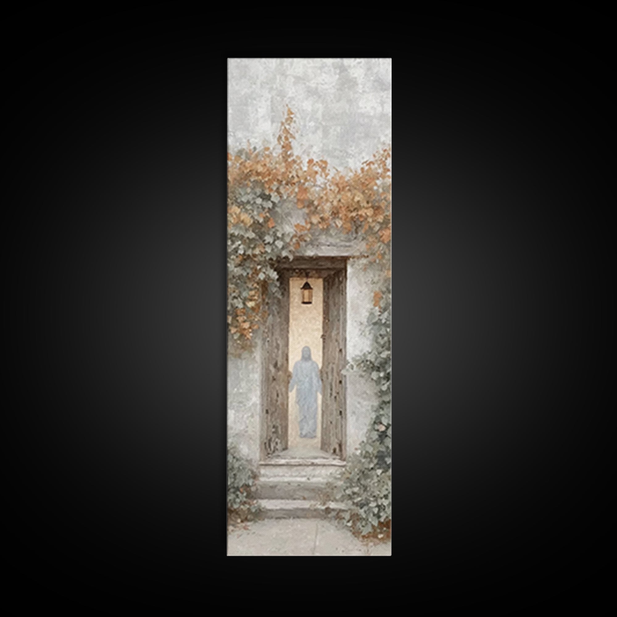 Everlasting Welcome Home – Framed Canvas Print – Christian Art Canvas – Narrow Art – Jesus Painting – Christian Wall Art