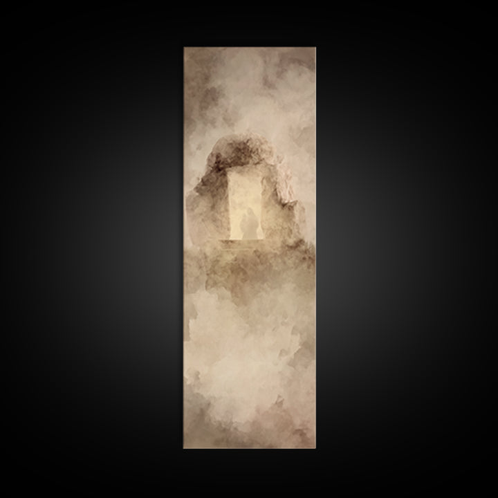 Eternal Rising – Framed Canvas Print – Christian Wall Art – Christian Art Canvas – Skinny Art – Jesus Painting – Modern Christian Painting