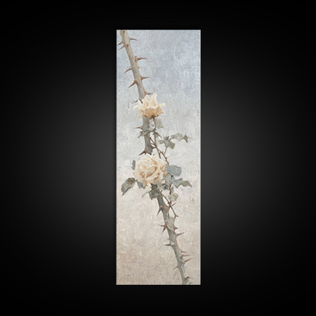 Thorns And Mercy | Framed Canvas Print | Christian Art Canvas | Christian Wall Art | Christian Gift | Christian Decoration | Narrow Art