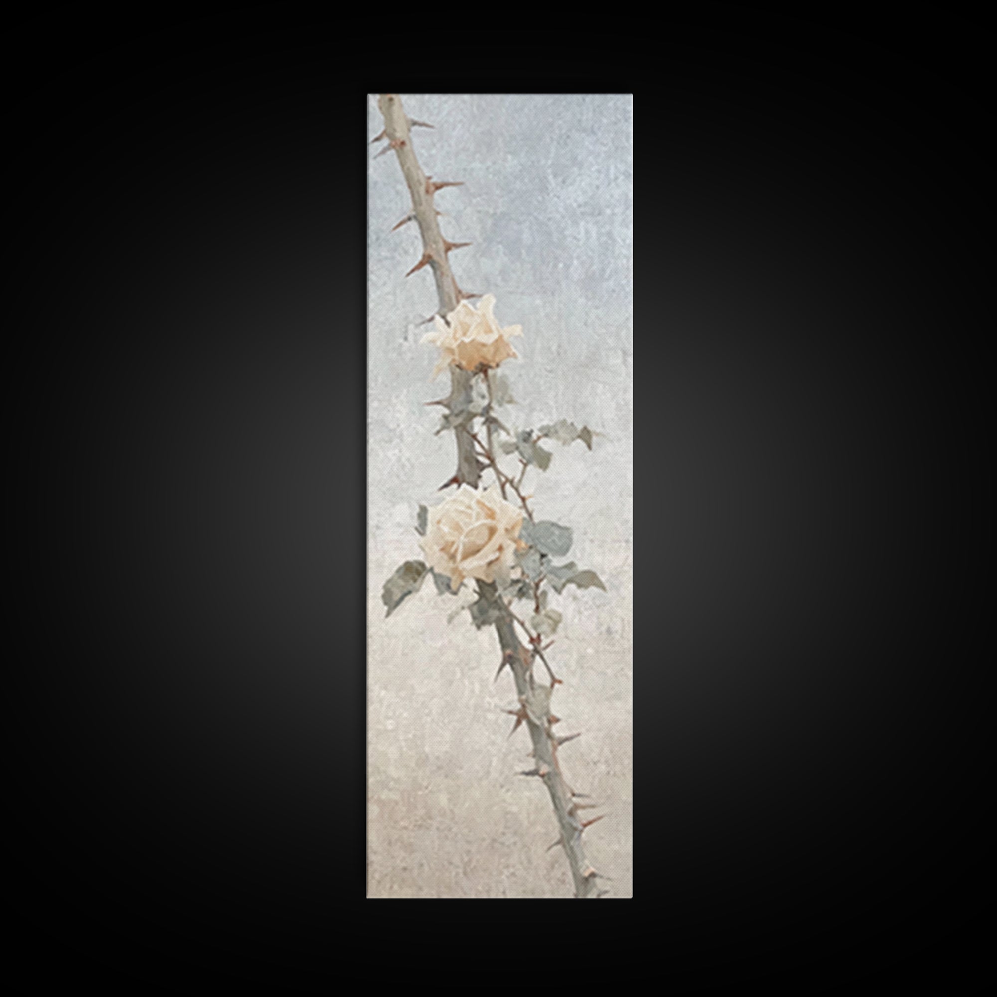 Thorns And Mercy | Framed Canvas Print | Christian Art Canvas | Christian Wall Art | Christian Gift | Christian Decoration | Narrow Art