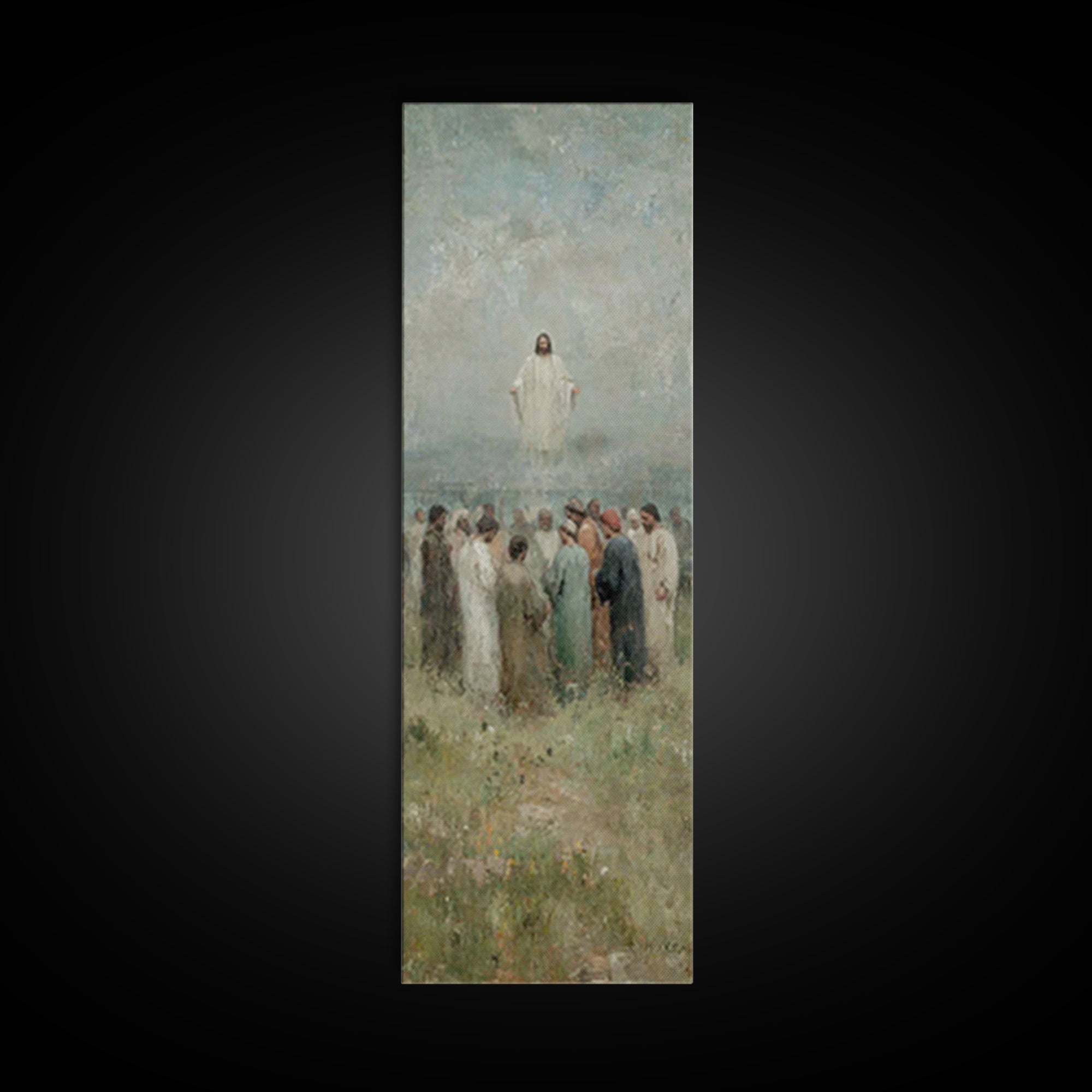 Ascending Glory | Framed Canvas Print | Skinny Art | Christian Wall Art | Jesus Painting | Christian Art Canvas | Christmas Art