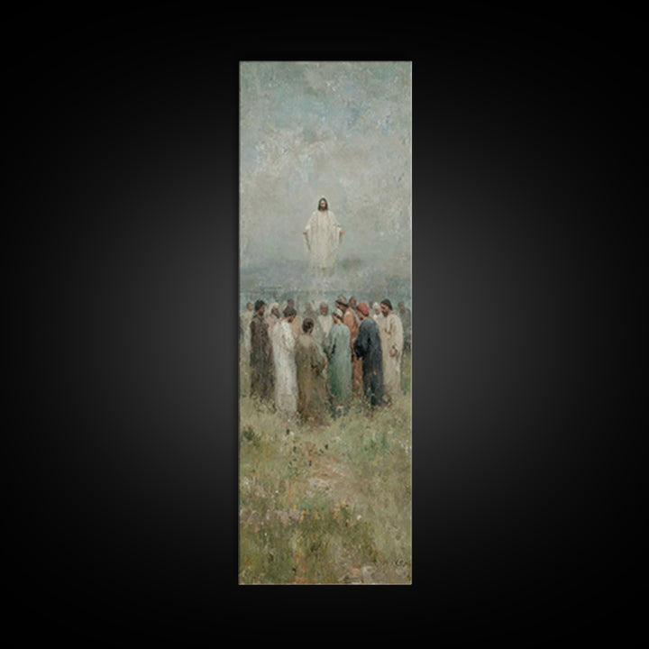 Ascending Glory | Framed Canvas Print | Skinny Art | Christian Wall Art | Jesus Painting | Christian Art Canvas | Christmas Art